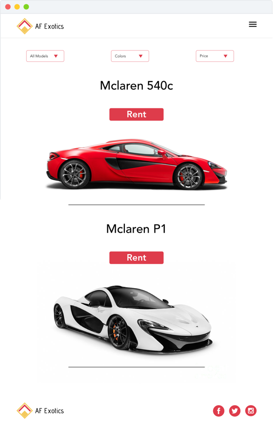 AF Exotics Models Page